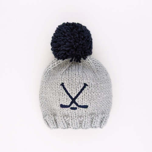 Hockey Ice Grey Beanie Hat (S)