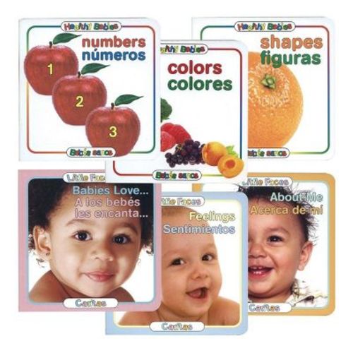 Kaplan Early Learning Bilingual Toddler Board Books - Set of 6