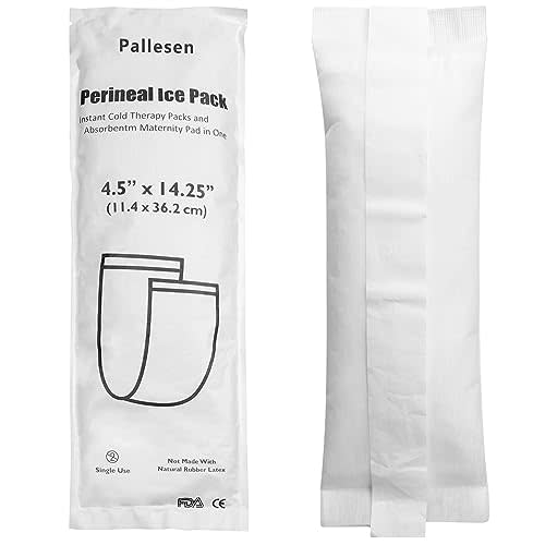 Pallesen Instant Cold Packs,Disposable Ice Packs,Perineal Ice Packs,Postpartum Essentials,Absorbent Cotton Pad,First Aid Ice Packs Instant,Disposable Ice Packs for Injuries 8 Packs