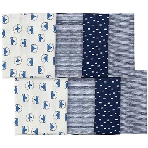 Gerber Unisex-Baby 8-Pack Cotton Flannel Burp Cloths