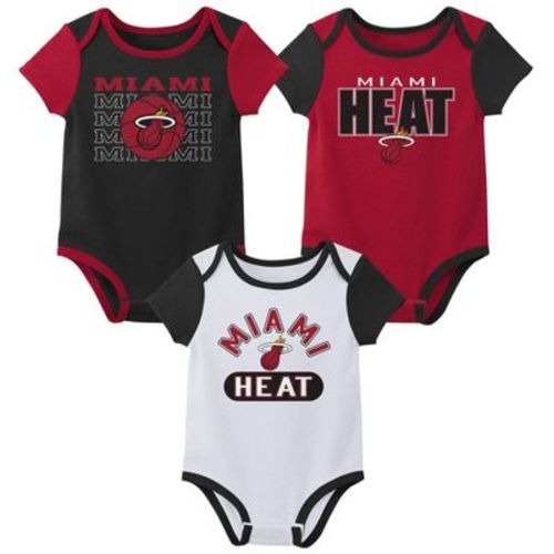 NBA Miami Heat Infant 3pk Bodysuit Set