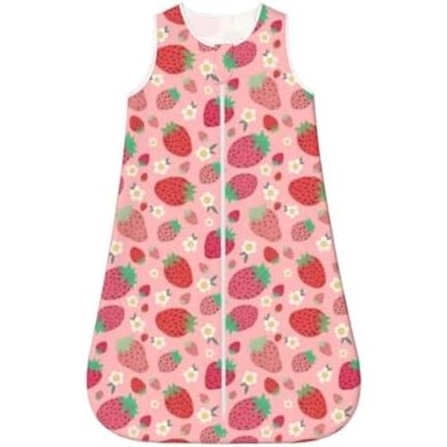Strawberry Cute Baby Wearable Blanket For Unisex Baby Girls Boys