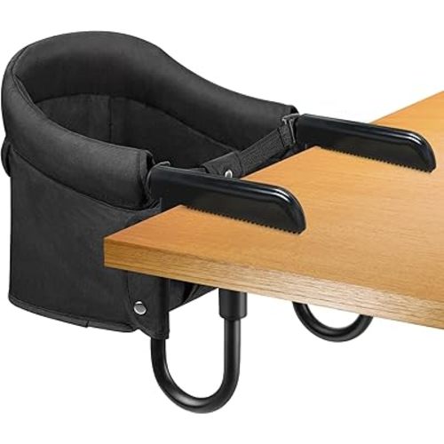 Hook On High Chair, Fast Table Chair, Clip on High Chair to Table,Fold-Flat Storage Feeding Baby Seat for Baby Toddler Home and Travel, High Load Design,Attach to Fast Table Chair Removable Seat