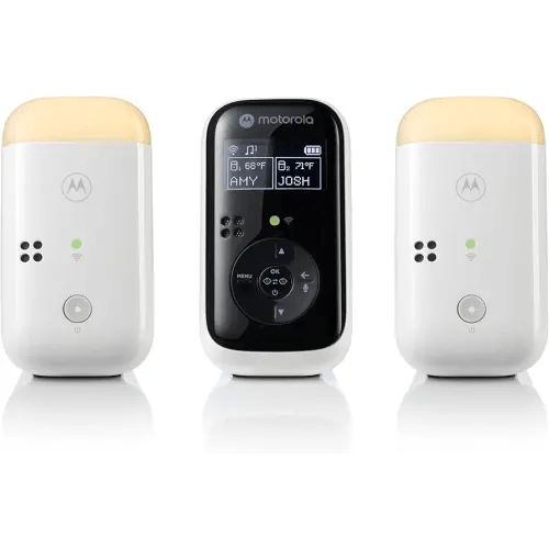 Motorola Nursery PIP15 Audio Baby Monitor, Dual Room HD Infant Monitor with Nightlight, 1500 Ft. Range, Two-Way Talk, Includes Parent Unit, 2 Monitors
