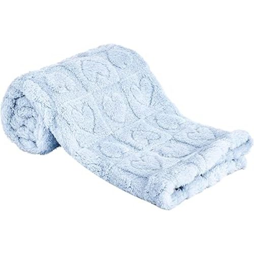 Yurhap Heart Baby Blanket, Love Plush Fleece Baby Blankets for Boys Girls