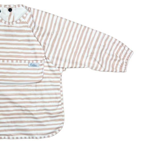 The Grayson Long Sleeve Bib - Brush Stripes – Calla and Friends
