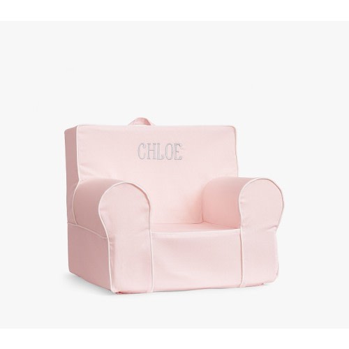 My First Anywhere Chair®, Pearl with White Piping