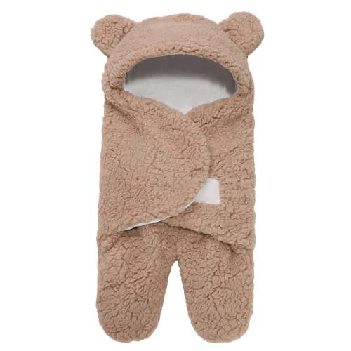 Facrlt Newborn Baby Cute Cotton Receiving White Sleeping Blanket Boy Girl Wrap Swaddle