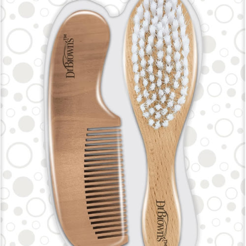 Dr. Brown's Soft and Safe Baby Brush + Comb