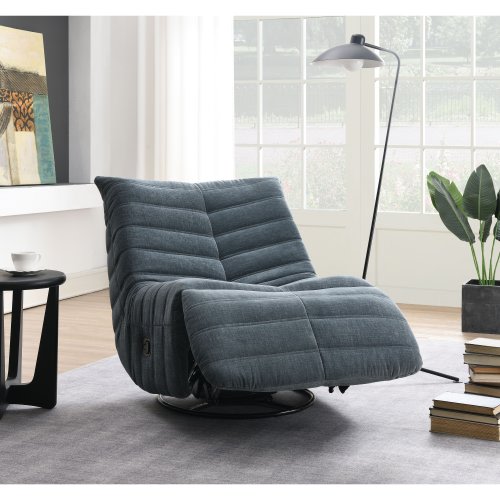 ACME Talmon RECLINER W/SWIVEL Shadow Chenille