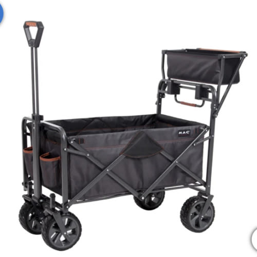 Mac Sports Deluxe Push Pull Folding Wagon with Brakes | Costco