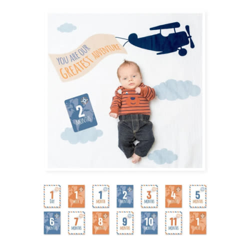 Our greatest adventure- Milestone Blanket