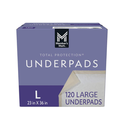 Member's Mark Total Protection Underpads Large, 120 ct. - Sam's Club