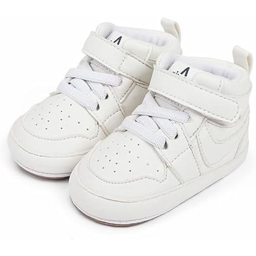 Clowora Unsex Baby Shoes Boys Girls Infant Sneakers Non-Slip Soft Rubber Sole Toddler Crib First Walker Lightweight Shoes