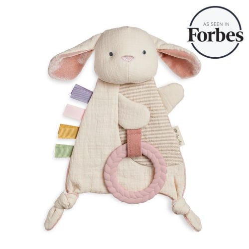 Bitzy Crinkle™ Sensory Crinkle Toy with Teether - Bunny