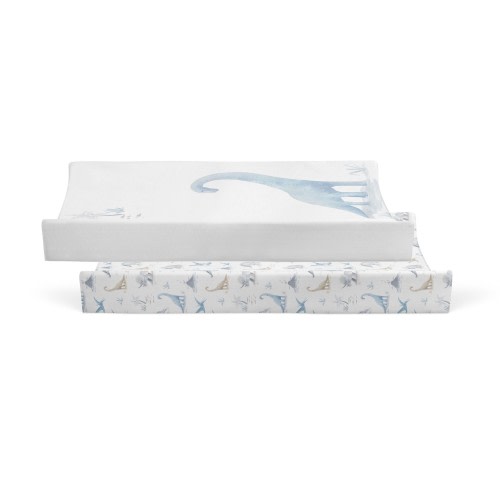 Bubba Blue 2 Pack Change Pad Cover Bamboo Jurassic
