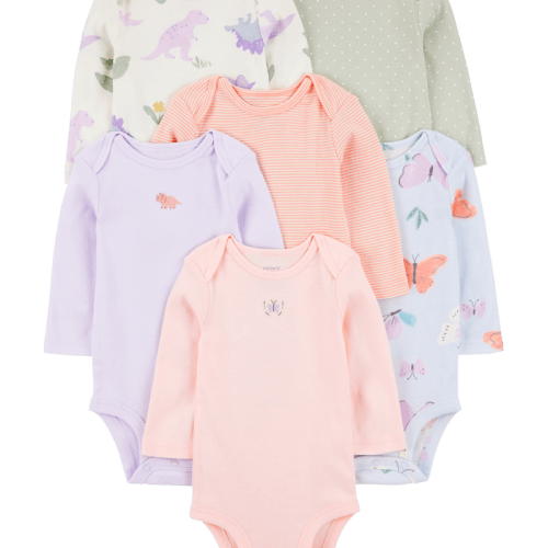 Multi Baby 6-Pack Long-Sleeve Original Bodysuits | Carter’s Oshkosh Canada