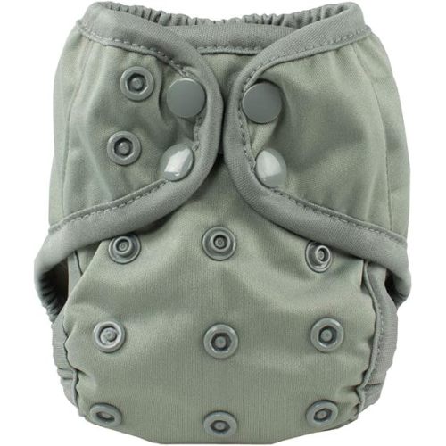 OsoCozy Newborn Reusable Cloth Diaper Covers - Adjustable Snap Fit & Double Leg Gussets for Baby Boys & Girls from 6-12 Pounds. Use with Prefold, Flat or Fitted Cloth Diapers or Snap-in Inserts
