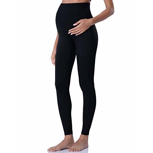 POSHDIVAH Women's Maternity Leggings Over The Belly Pregnancy Yoga Pants Active Wear Workout Leggings