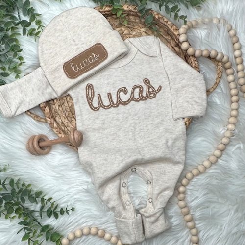 Baby Boy Custom Neutral Coming Home Outfit Personalized Baby - Etsy