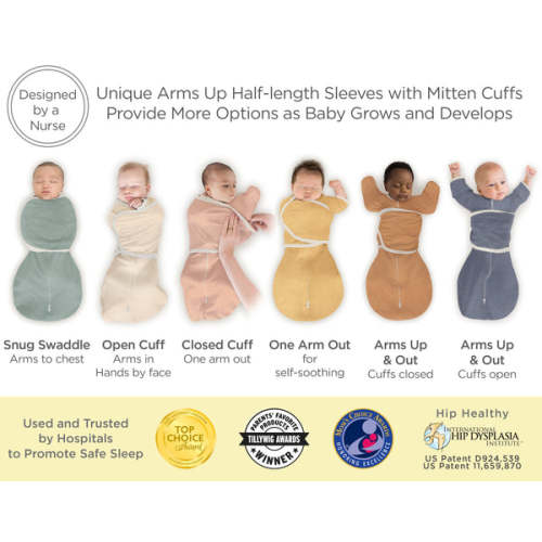 Omni Swaddle Sack with Wrap - Most Versatile Swaddle - Arms Up Sleeves – SwaddleDesigns