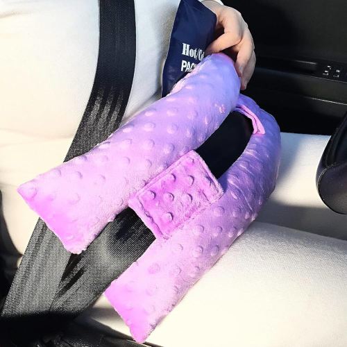 Hysterectomy Pillow Abdominal Post Surgery Pillows with Pocket Comfort for Ice Heat Packs Tummy Tuck Belly Incision Recovery Seatbelt Gifts Women Patients (Lavender)