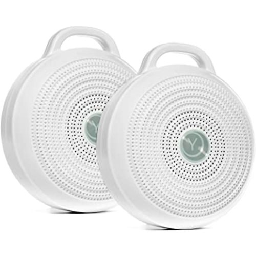 Yogasleep Rohm Portable White Noise Machine for Travel 3 Soothing Natural Sounds + Volume Control Sleep Therapy for Adults & Baby 2-Pack