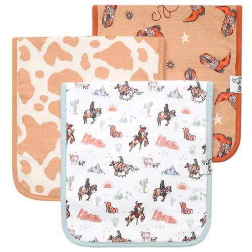 Copper Pearl Burp Cloth Set