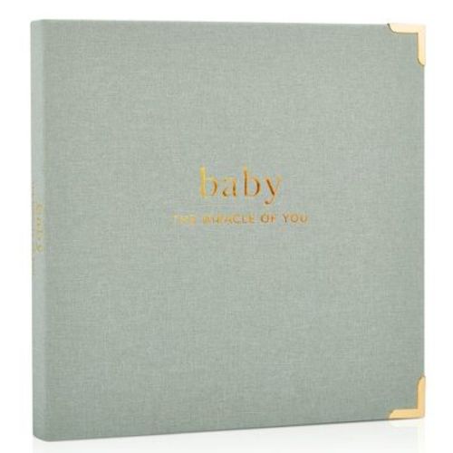 Keepsake Baby Memory Book For Boys And Girls – Timeless First 5 Year Baby Journal, Scrapbook And Photo Album