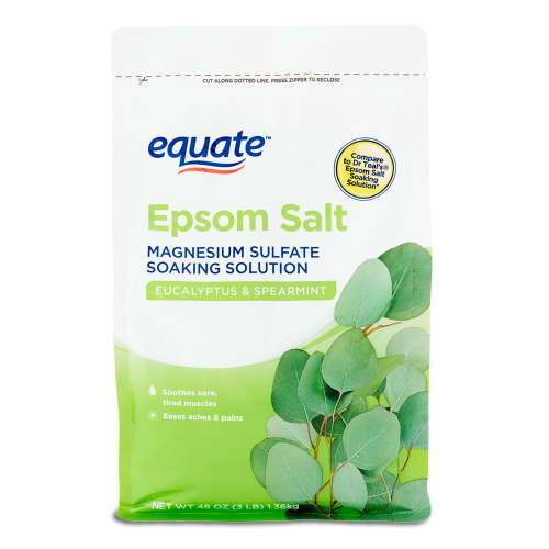 Equate Epsom Salt, Eucalyptus & Spearmint, 3 lbs, Compare to Dr Teal's® Epsom Salt Soaking Solution