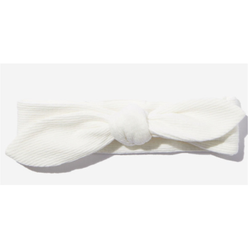 Organic Pointelle Bow Headband