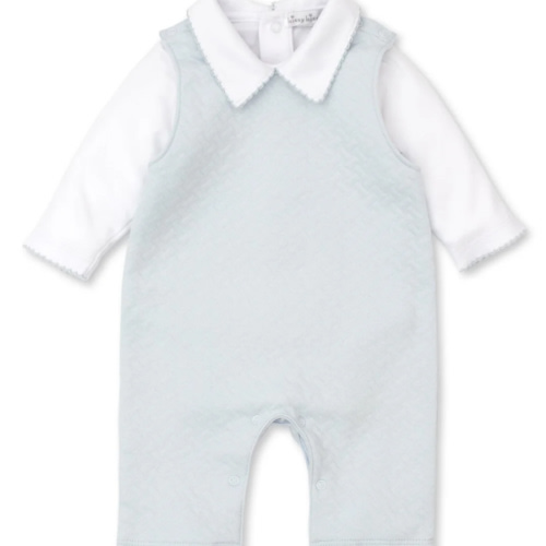 Classic Jacquard Overall Set - Baby Bloomers