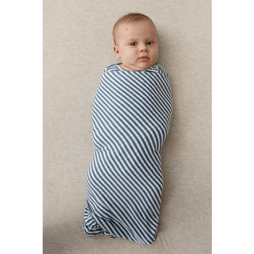 Chambray Stripe Swaddle