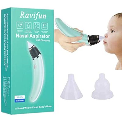 Amazon.com: Baby Nasal Aspirator, Ravifun Electric Nose Cleaner Booger Remover for Newborns and Toddlers, Rechargeable Automatic Mucus Suctioner for Infant with 5 Levels Suction : Baby