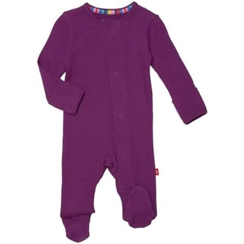 Magnetic Me Girls Modal Magnetic Baby Footie Pajamas | Silky Soft Modal Fabric | Baby Sleepers Available Sizes PRE - 24M