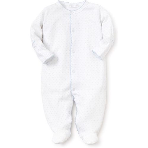 Kissy Kissy Baby Boys and Girls 100% Pima Cotton New Kissy Dots Print Snap Front Footie Pajamas