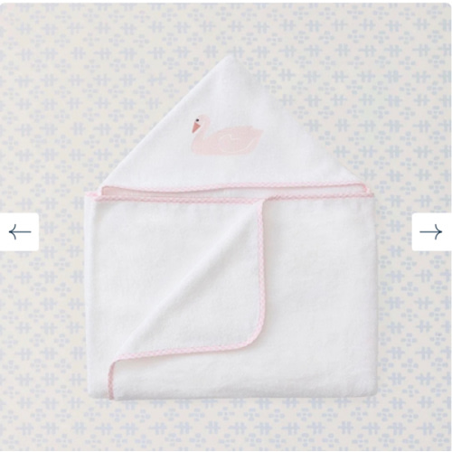 Swan Baby Hooded Towel