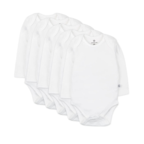 5-Pack Organic Cotton Long Sleeve Bodysuits | Honest Baby Clothing