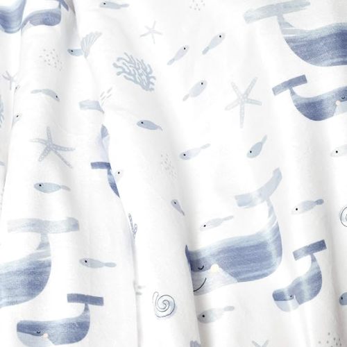 Lush Decor Baby Seaside Sherpa Blanket, Blue 30" x 40"