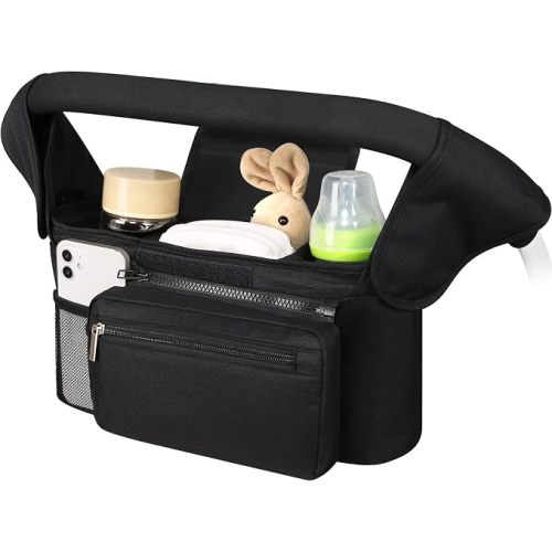 Accmor Universal Stroller Organizer with Insulated Cup Holder