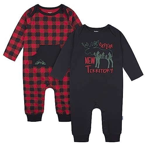 Gerber Baby Boys' Long Sleeve Jumpsuit (2 Pack)