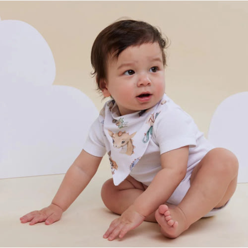 Dragon Organic Baby Bandana Dribble Bib | Snuggle Hunny