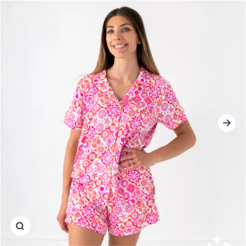 Coastal Gems Women's Short Sleeve & Shorts Pajama Set – Little Sleepies
