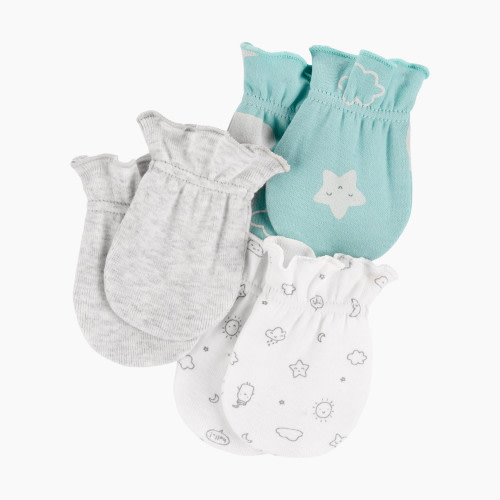 Carter's Mittens (3 Pack) - Mint Multi, 0-3 Months