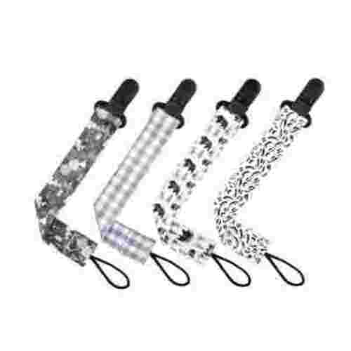 Penkiiy Girl Pacifier Clips, 4 Pack Pacifier Holder for Boys and Girls Fits Most Pacifier Styles & Baby Teething Toys and Baby Gift