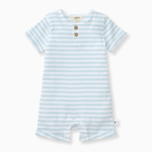 Rib Stripe Organic Cotton Baby Romper – Burt's Bees Baby