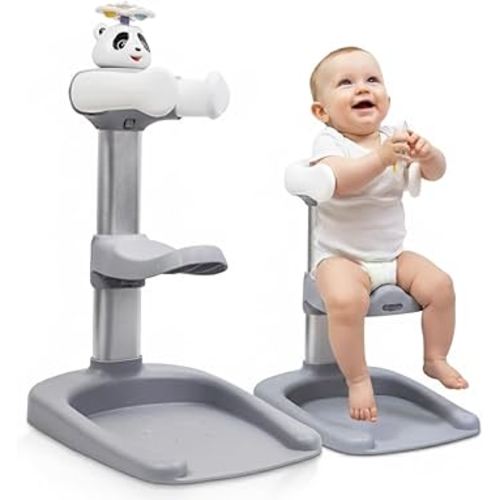 Baby Shower Stand with Built-in Seat and Bath Toy | Baby Bath Stand Height-Adjustable Washing Stand for Toddlers | Soporte para Bañera con Asiento y Juguete