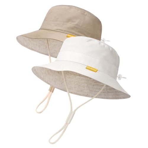FURTALK Baby Toddler Sun Hat for Boy Girl Summer Bucket Hat Kids Sun Protection Beach Hat
