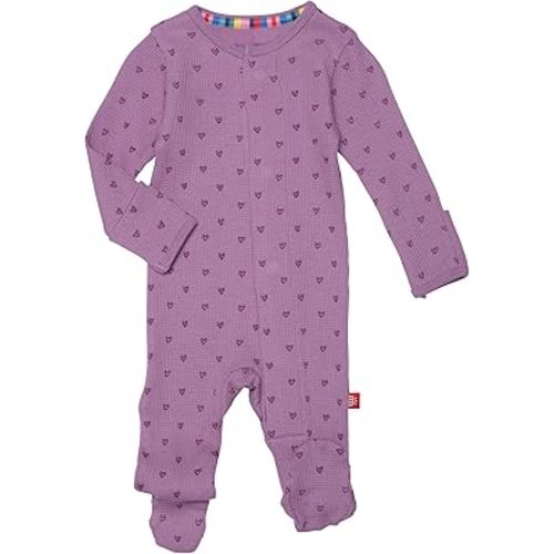 Magnetic Me Girls Modal Magnetic Baby Footie Pajamas | Silky Soft Modal Fabric | Baby Sleepers Available Sizes PRE - 24M