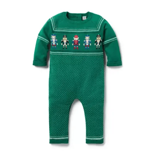 Baby Pine Green Nutcracker Baby Nutcracker One-Piece by Janie and Jack